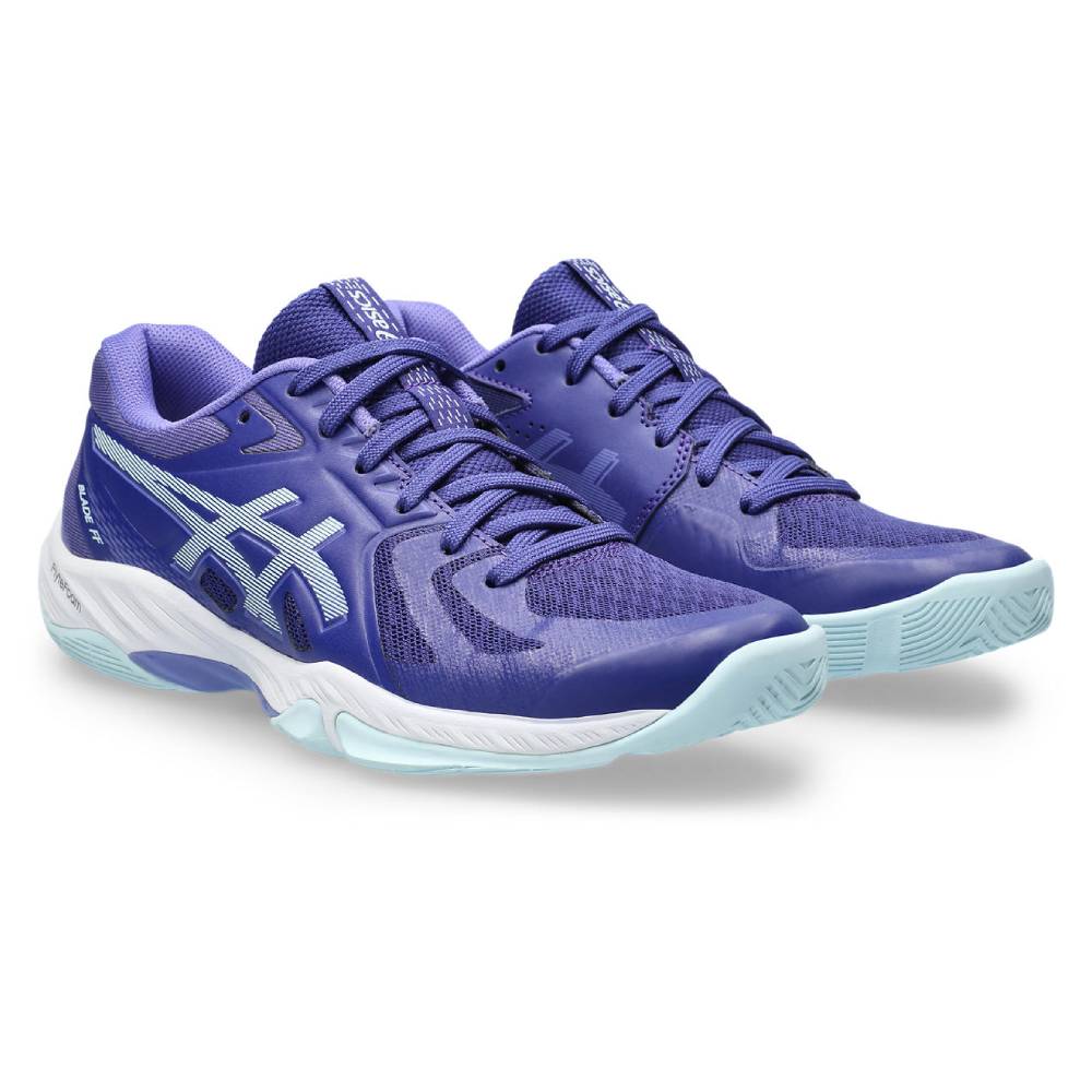 Asics Blade FF Women's Indoor Court Shoe (Purple/Blue) - Image 3