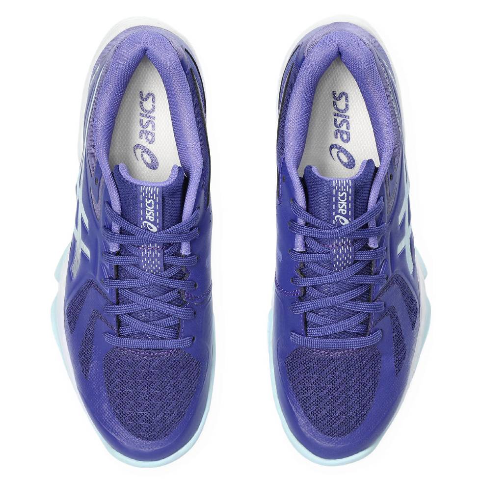 Asics Blade FF Women's Indoor Court Shoe (Purple/Blue) - Image 6