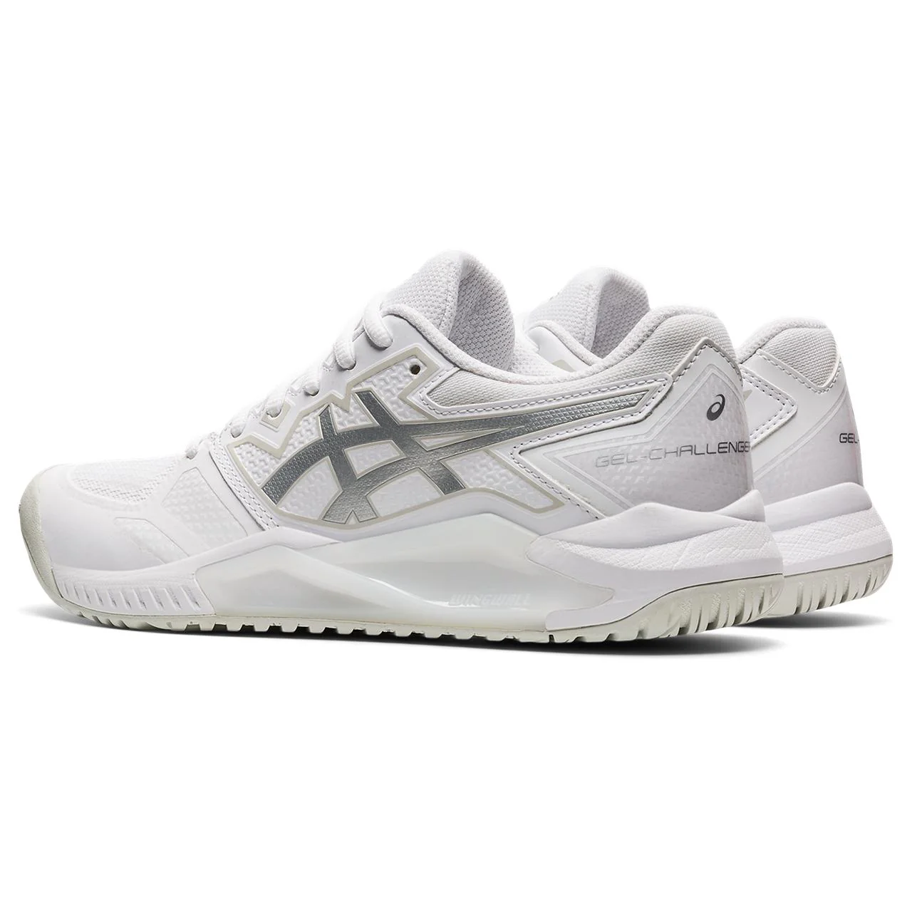 Asics Gel Challenger 13 Women's Tennis Shoe (White/Silver) - Image 6