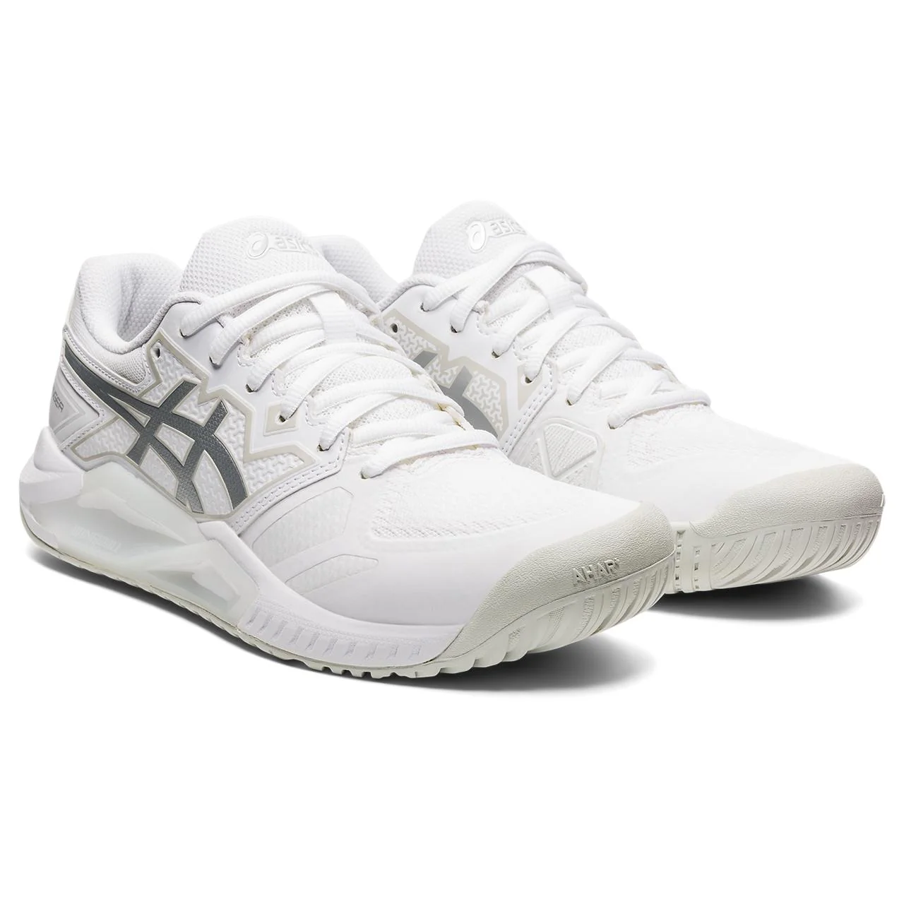 Asics Gel Challenger 13 Women's Tennis Shoe (White/Silver) - Image 7