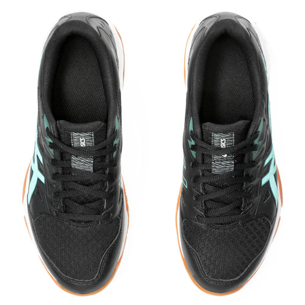 Asics Gel Rocket 11 Women's Indoor Court Shoe (Black/Illuminate Mint) - Image 6