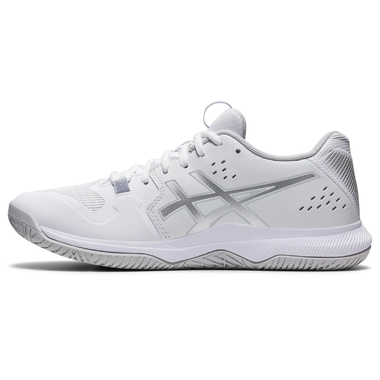 Asics Gel Tactic Women's Indoor Court Shoe (White/Silver) - Image 7