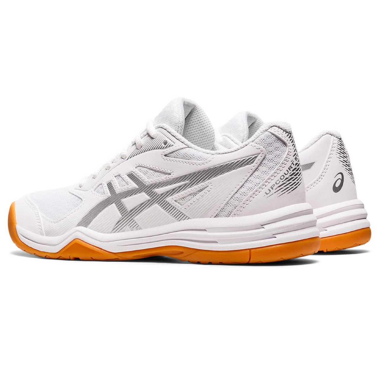Asics Upcourt 5 Women's Indoor Court Shoe (White/Pure Silver) - Image 5