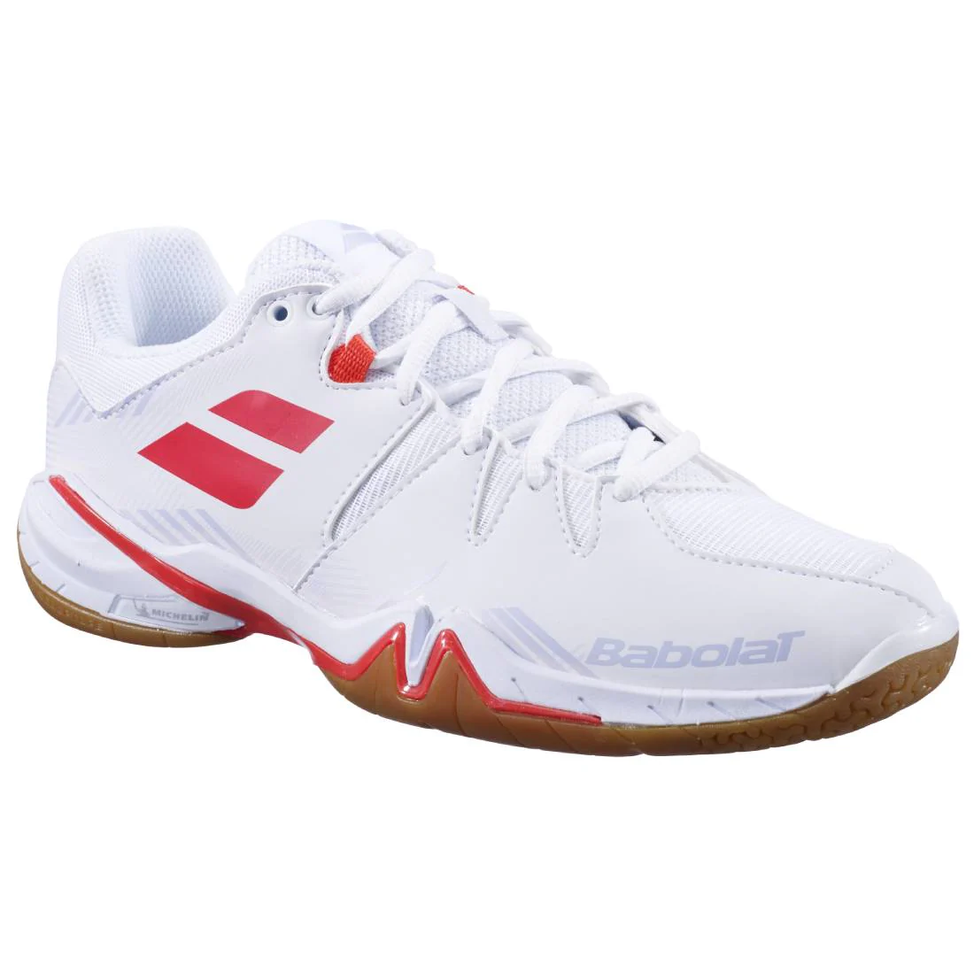 Babolat Shadow Spirit Women's Indoor Court Shoe (White/Lavender) - Image 4