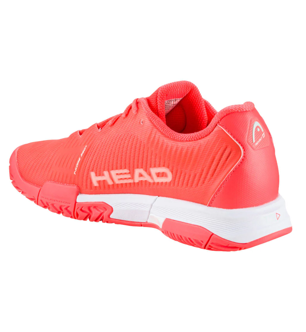 Head Revolt Pro 4.0 Women's Tennis Shoe (Coral/White) - Image 3