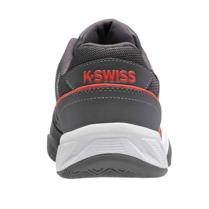 K-Swiss BigShot Light 4 Men's Tennis Shoe (Asphalt/White/Orange) - Image 6