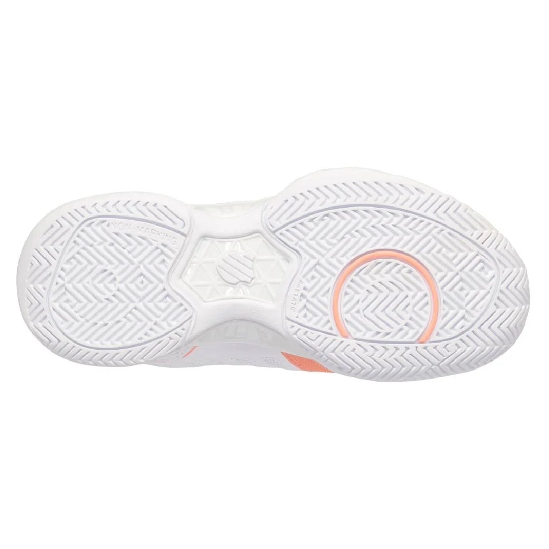 K-Swiss Bigshot Light 4 Women's Tennis shoe (White/Peach) - Image 3