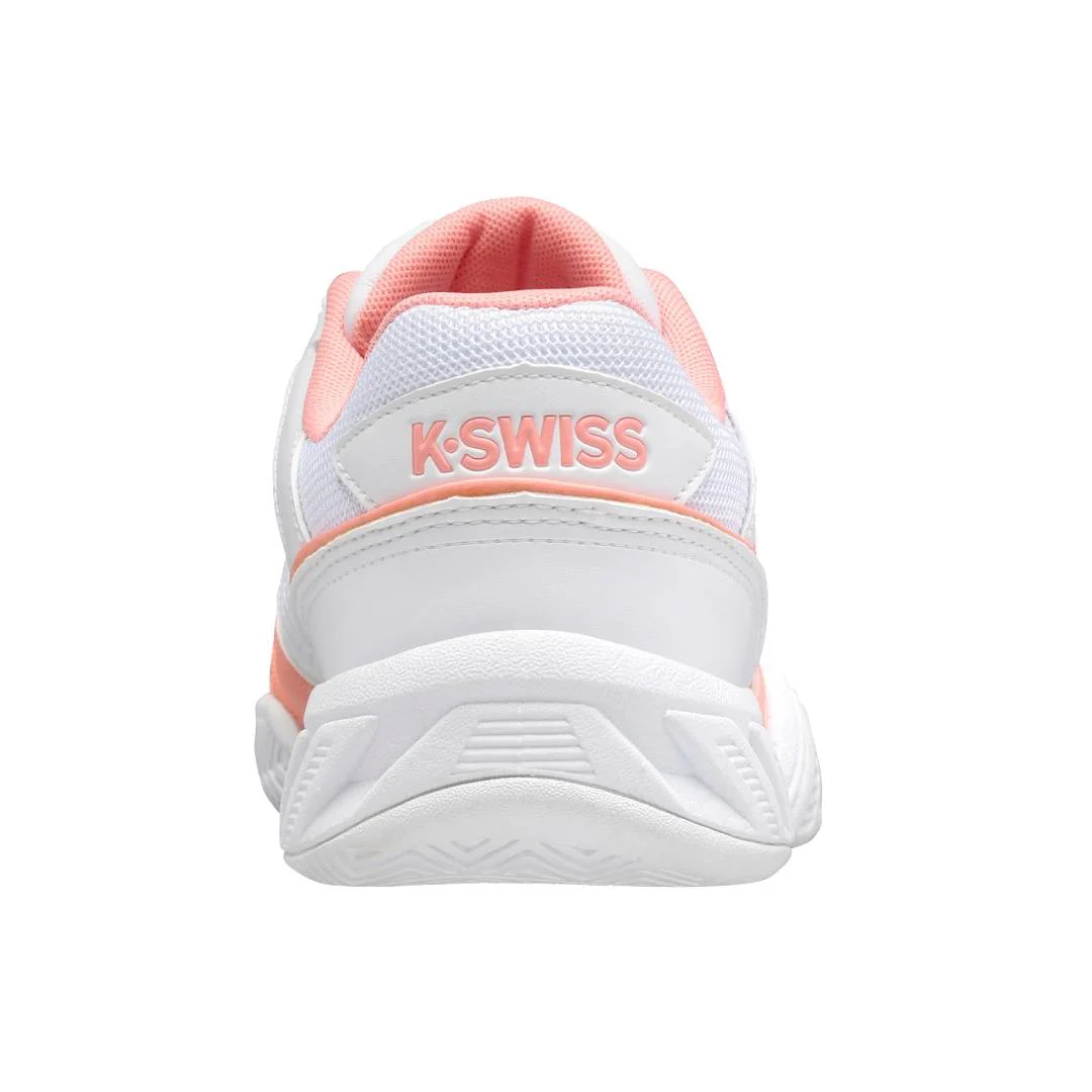 K-Swiss Bigshot Light 4 Women's Tennis shoe (White/Peach) - Image 5