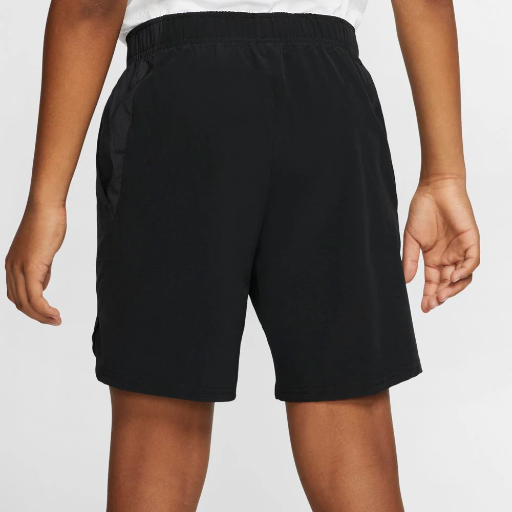 Nike Boy's Court Flex Ace Short (Black/White) - Image 3