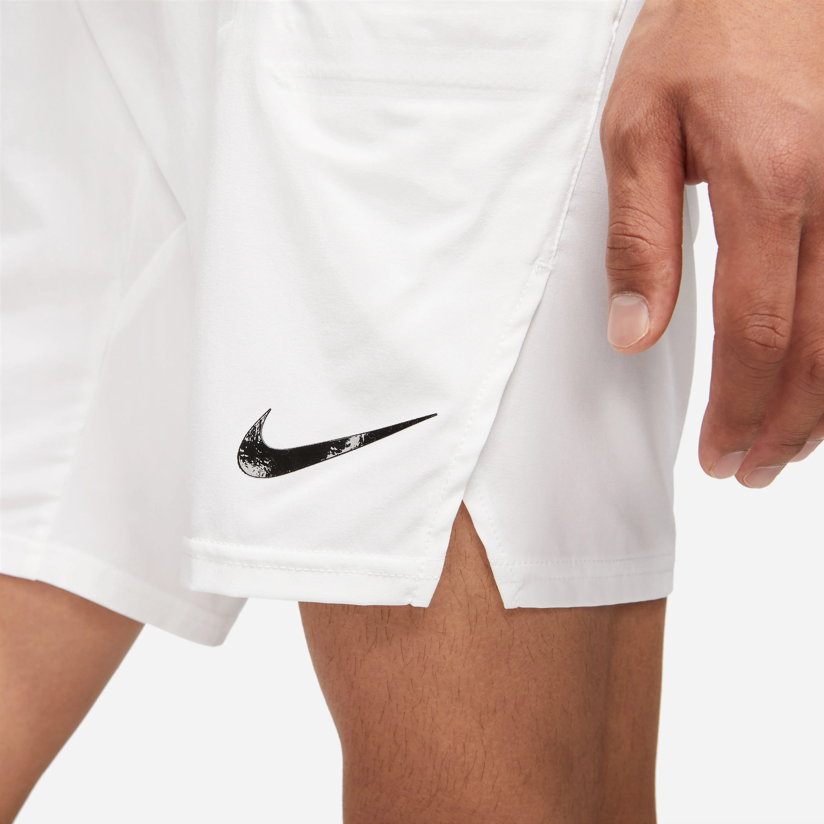 Nike Men's Dri-FIT Slam 9-Inch Short (White/Black) - Image 5