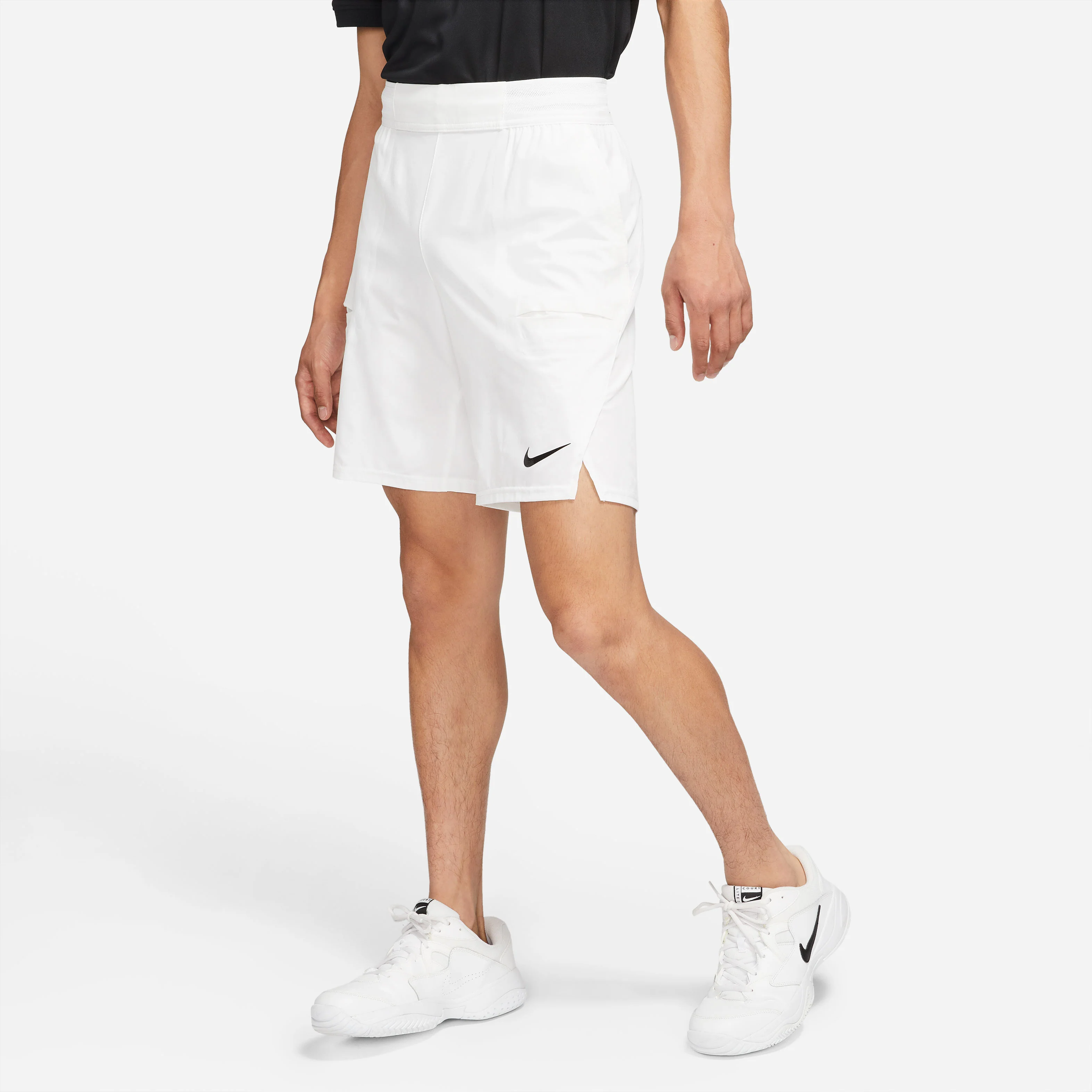 Nike Men's Dri-FIT Slam 9-Inch Short (White/Black) - Image 6