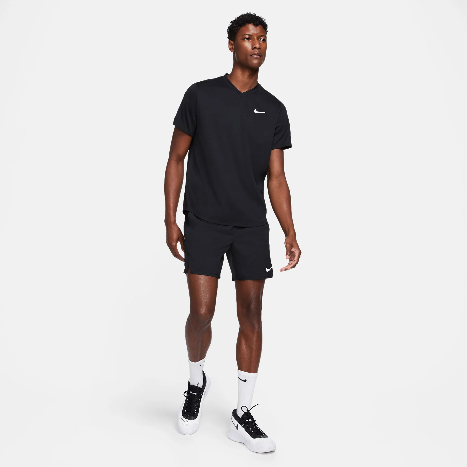 Nike Men's Dri-FIT Victory 7-Inch Short (Black/White) - Image 6