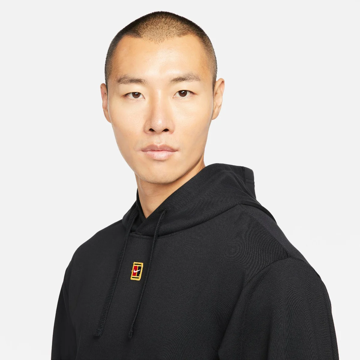 Nike Men's Fleece Heritage Tennis Hoodie (Black) - Image 3
