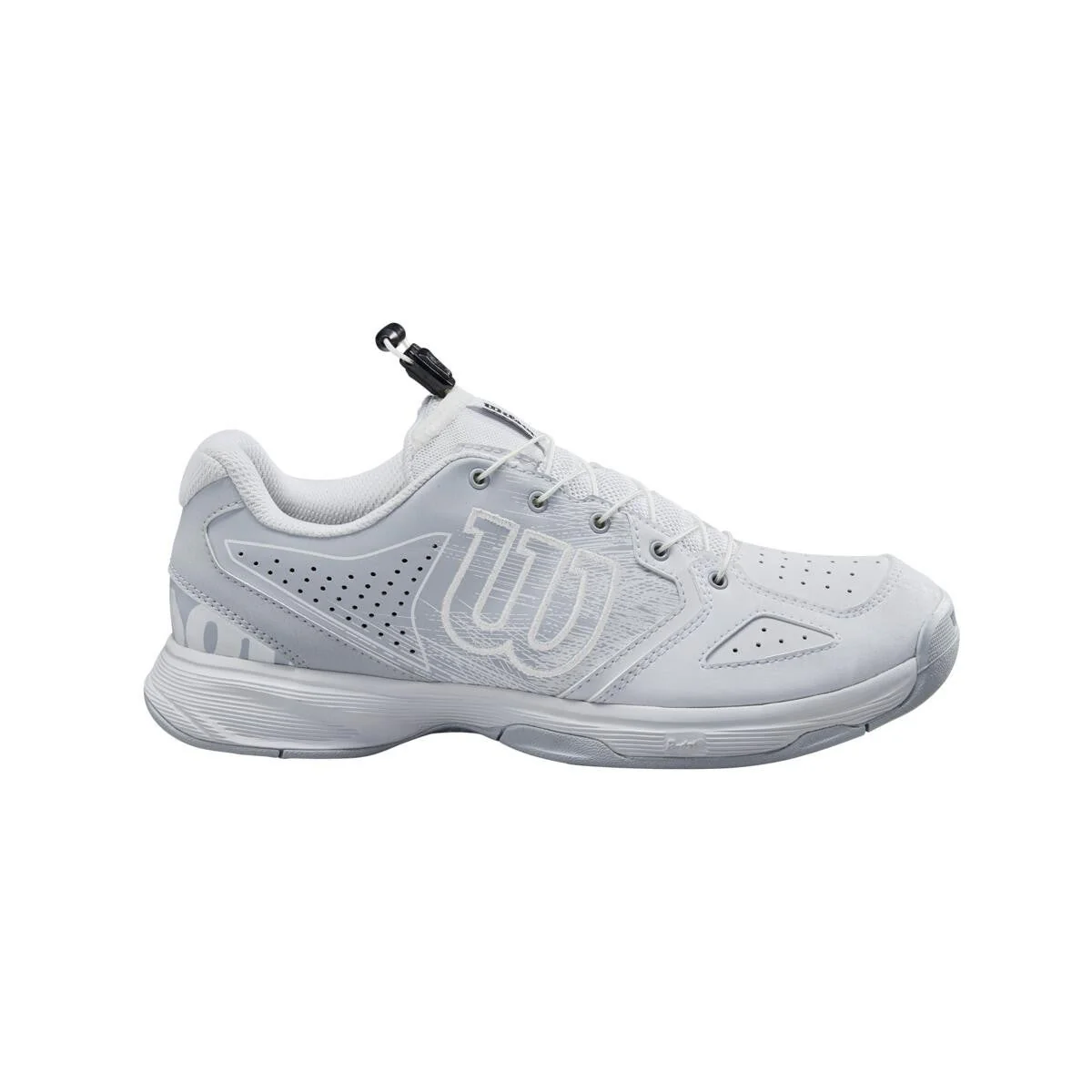 Wilson Kaos QL Junior Tennis Shoe (White/Blue/Black) - Image 3