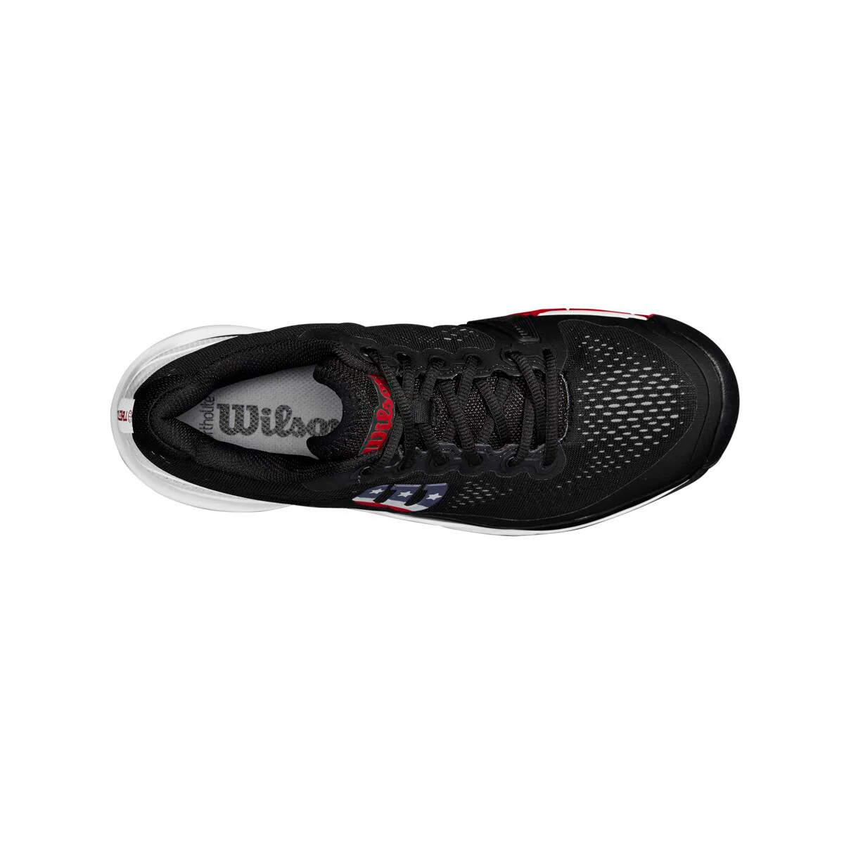 Wilson Rush Pro 3.0 Men's Pickleball Shoe (Black/White/Red) - Image 4